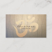 Yoga Instructor  Zen Papier OM Symbool Visitekaartje (Voorkant)