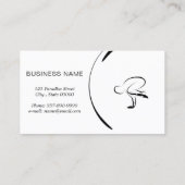 Yoga-instructorkaart met twee yoga-pose visitekaartje (Achterkant)