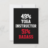 Yoga-instructrice Badass kaart (Voorkant)