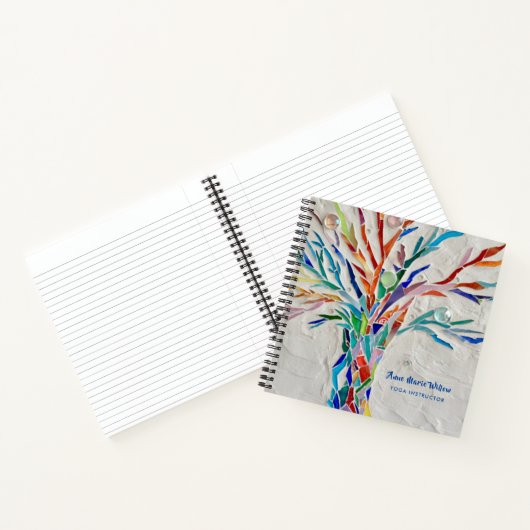 Yoga-instructrice Boom des Levens Notitieboek (Binnen)