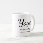 Yoga-instructrice Danseres-houding Docent Persoonl Koffiemok (Voorkant rechts)