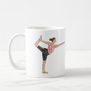Yoga-instructrice Danseres-houding Docent Persoonl Koffiemok