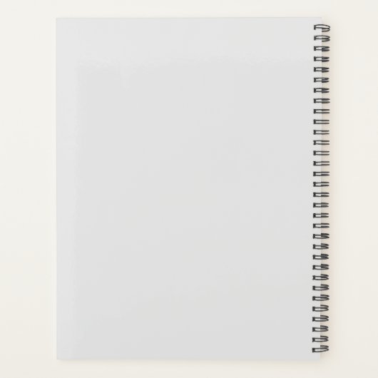 Yoga-instructrice danseres pose leraar aangepaste planner (Achterkant)