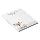 Yoga-instructrice Dansereshouding Trainer Aangepas Notitieblok (Schuin)