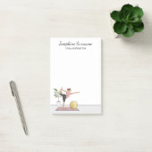 Yoga-instructrice Dansereshouding Trainer Aangepas Post-it® Notes (Kantoor)