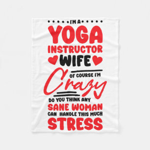 Yoga-instructrice Echtgenote Vriendin Design voor Fleece Deken