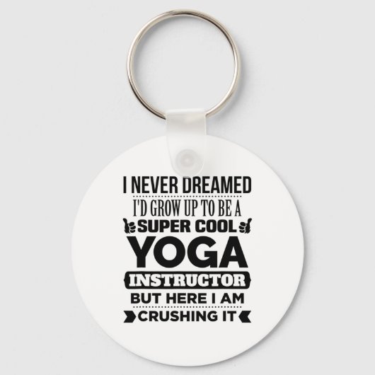 Yoga-instructrice en meditatie-trainer Funny Gift  Sleutelhanger (Voorkant)