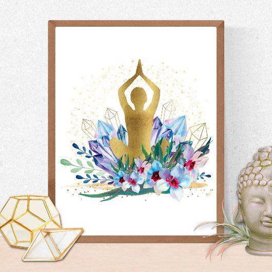 Yoga-instructrice Energie-heler Kristallen Reiki S Poster