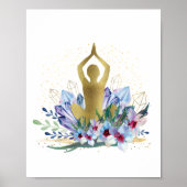 Yoga-instructrice Energie-heler Kristallen Reiki S Poster (Voorkant)