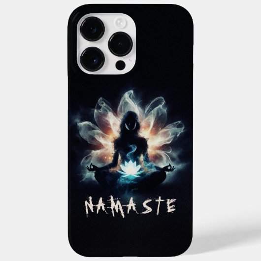 Yoga-instructrice Meditatiehouding Glanzende Nevel Case-Mate iPhone Case (Achterkant)