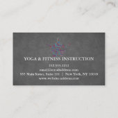 Yoga-instructrice Visitekaartje (Achterkant)