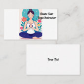 Yoga-instructrice Visitekaartje (Voorkant / Achterkant)