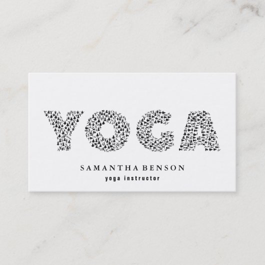 Yoga-instructrice Visitekaartje (Voorkant)