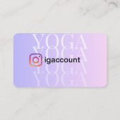 Yoga-instructrice Yogastudio QR-code Visitekaartje (Achterkant)
