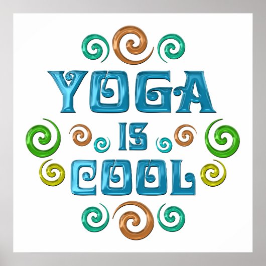 Yoga is Cool Poster (Voorkant)
