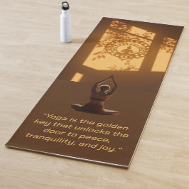 Yoga is de gouden sleutel yogamat