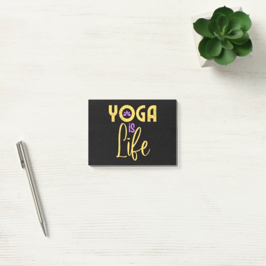 Yoga is een leven-Yoga-medaille Post-it® Notes (Kantoor)