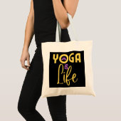 Yoga is een leven-Yoga-medaille Tote Bag (Voorkant (product))