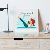 Yoga is een weg naar vrijheid -  Yoga Kunst Poster