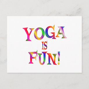 Yoga is Fun Briefkaart