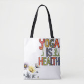Yoga is gezondheid tote bag (Voorkant)