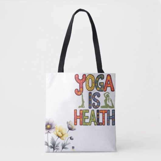Yoga is gezondheid tote bag (Voorkant)