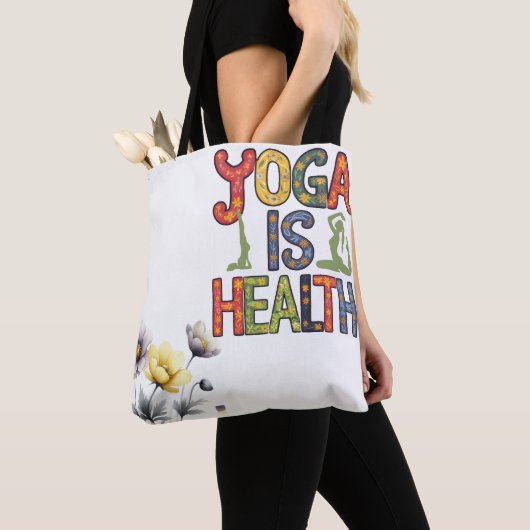 Yoga is gezondheid tote bag (Dichtbij)