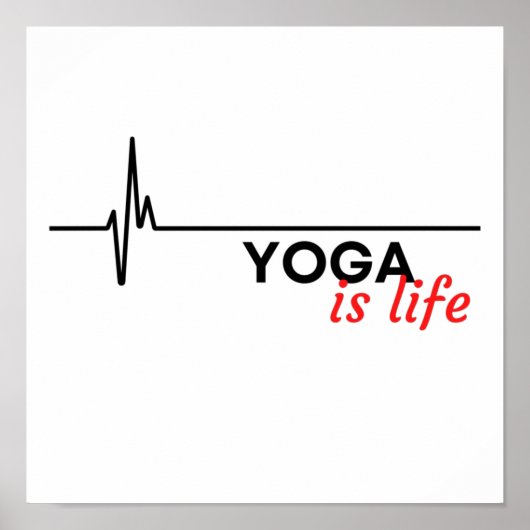Yoga is het leven. poster (Voorkant)
