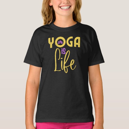 Yoga is het leven T-shirt (Voorkant)