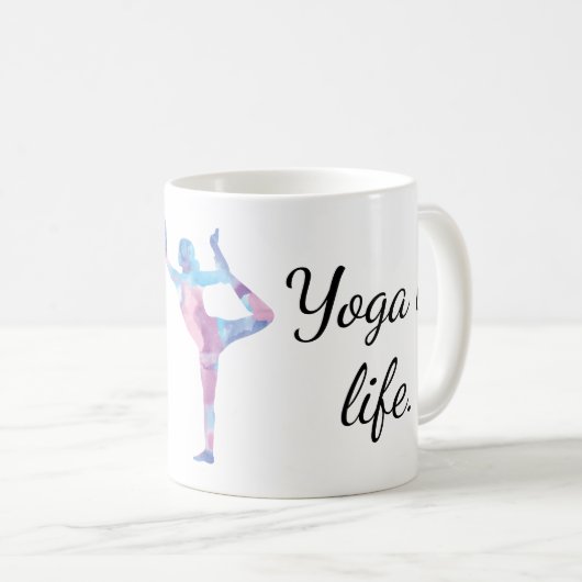 Yoga is leven 1 Mok (Voorkant rechts)