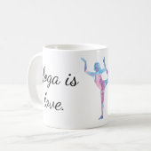 Yoga is leven 1 Mok (Voorkant links)