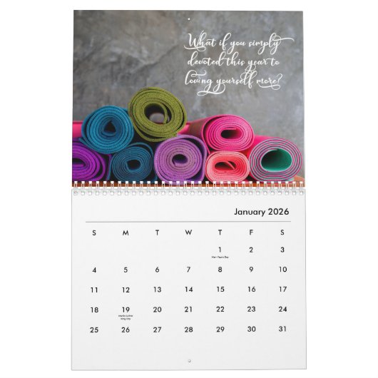 Yoga is Life Wall Agenda Kalender (Jan 2026)