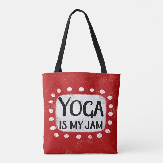 Yoga is mijn Canvas tas (Achterkant)