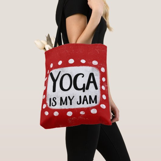 Yoga is mijn Canvas tas (Dichtbij)