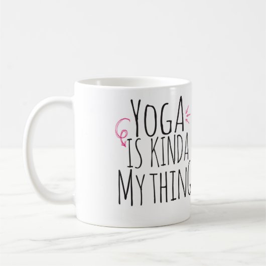 Yoga is mijn ding koffiemok (Links)