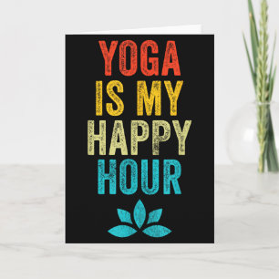 Yoga Is Mijn Gelukkig Uur Meme Vintage Grappige Yo Kaart
