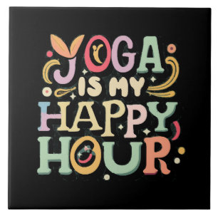 Yoga Is Mijn Gelukkig Uur Tegeltje