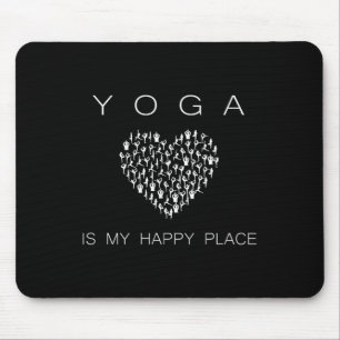 Yoga Is Mijn Gelukkige Plaats Inspirerende Motivat Muismat
