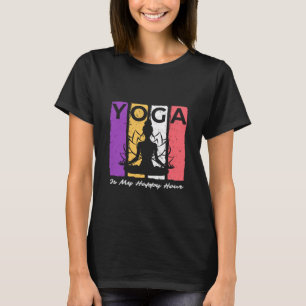 Yoga Is Mijn Geluksuur Vintage Yoga Spreuk T-shirt