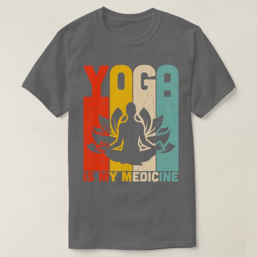 Yoga is mijn geneesmiddelTShirt T-shirt (Design voorkant)