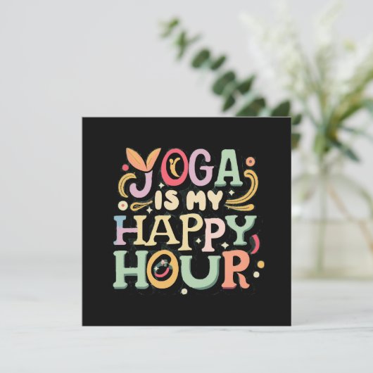 Yoga is mijn Happy Hour (Staand voorkant)