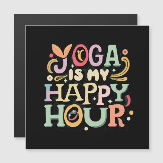 Yoga is mijn Happy Hour (Voorkant / Achterkant)