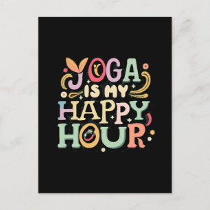 Yoga is mijn Happy Hour Briefkaart