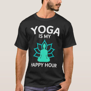Yoga is mijn Happy Hour Guru Sport Workout VS voor T-shirt