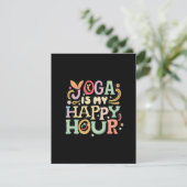 Yoga is mijn Happy Hour Informatiekaartje (Staand voorkant)