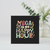 Yoga is mijn Happy Hour Kaart (Staand voorkant)