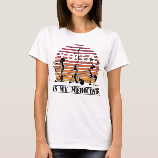 Yoga is mijn medicijn t-shirt (Voorkant)