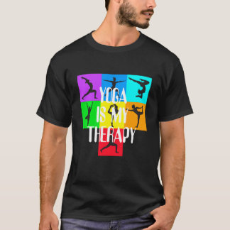 Yoga is mijn therapie Chakra Colors Meditation Nam T-shirt