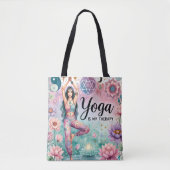 Yoga is mijn therapie tote bag (Voorkant)