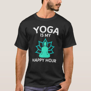 Yoga Is My Happy Hour Guru Sport Workout VS Voor M T-shirt